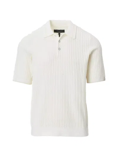 RAG & BONE HARVEY TEXTURED POLO SHIRT