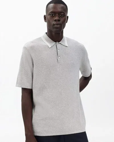 Rag & Bone Harvey Tipped Polo In Blue