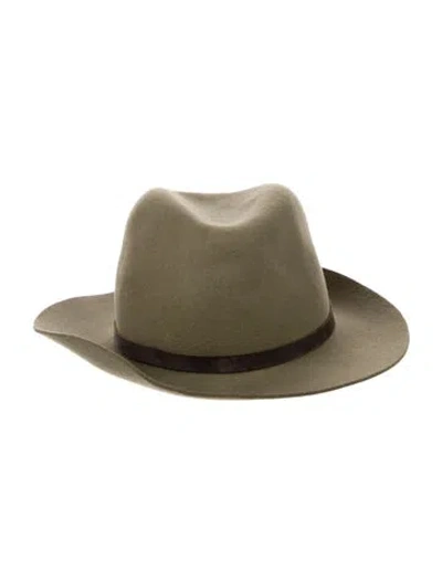 Pre-owned Rag & Bone Hat In Green