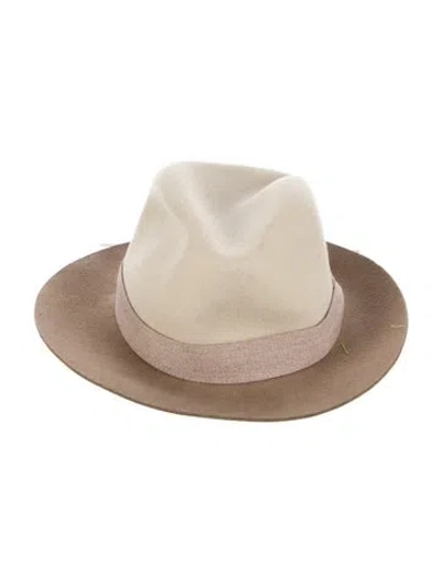 Pre-owned Rag & Bone Hat In Neutral