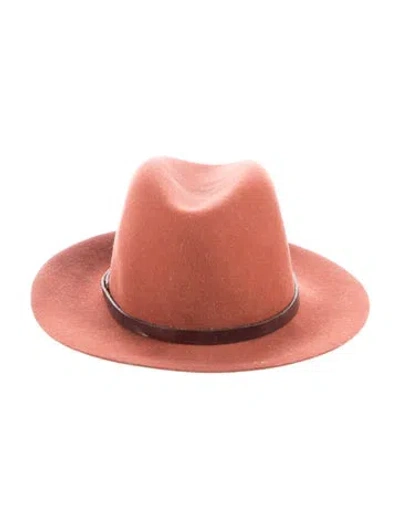 Pre-owned Rag & Bone Hat In Orange