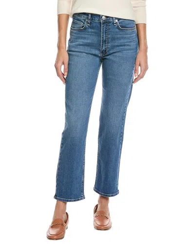 Rag & Bone Hattie Mid-rise Ankle Visalia Straight Leg Jean In Blue