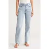 Rag & Bone Hattie Mid Rise Straight Leg Jeans In Blue