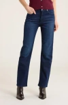 Rag & Bone Hattie Mid Rise Straight Leg Jeans In Blue