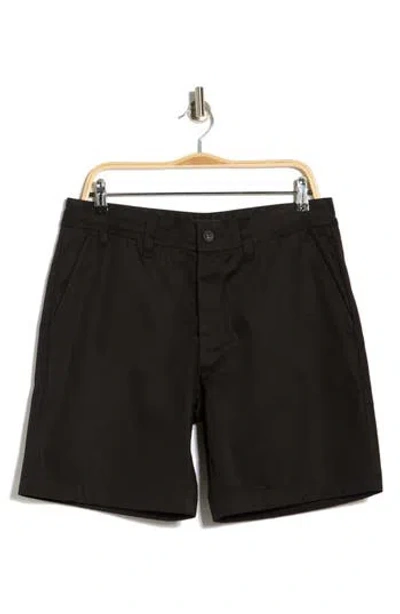 Rag & Bone Haydon Cotton Chino Shorts In Black