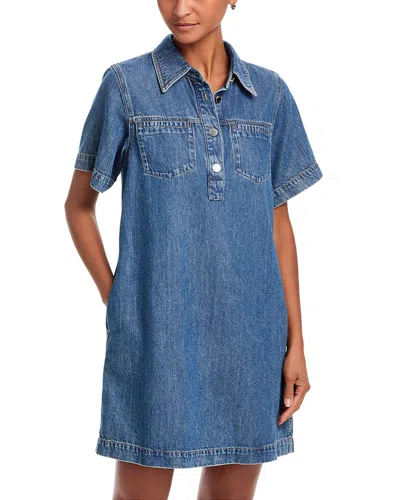 Rag & Bone Hayley Denim Mini Dress In Blue