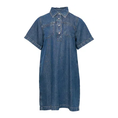 Rag & Bone Ultra Featherweight Hayley Mini Dress Delcan In Blue