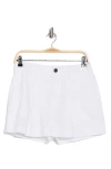 Rag & Bone Helena Cotton & Linen Skort In White