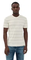 Rag & Bone Stripe Classic T-shirt In White