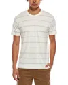 Rag & Bone Hemp Stripe Classic T-shirt In Neutral