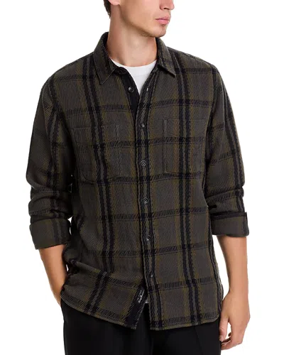 RAG & BONE RAG & BONE HERRINGBONE PLAID OVERSIZED FIT BUTTON DOWN SHIRT