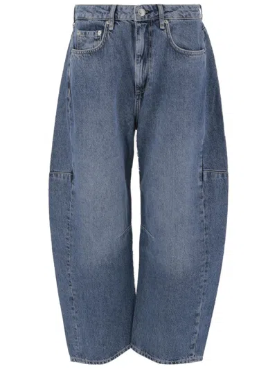 Rag & Bone High-waisted Jeans In Gray