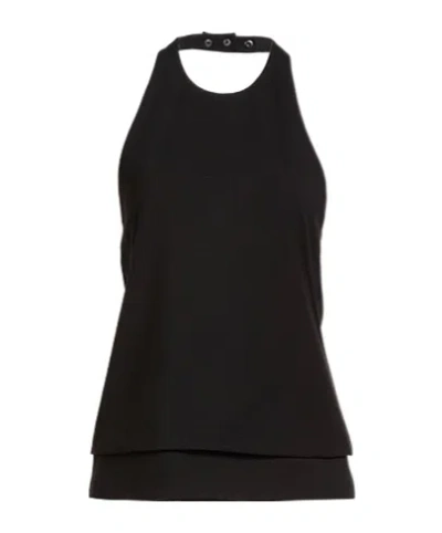 Rag & Bone High-neck Fitted Vest In Black