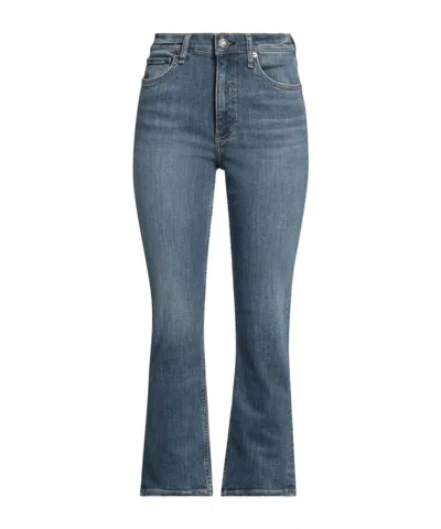 Rag & Bone High-waisted Bootcut Jeans In Blue