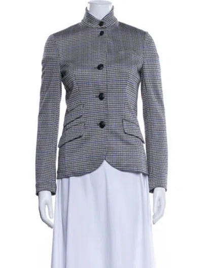Pre-owned Rag & Bone Houndstooth Print Blazer In Multi