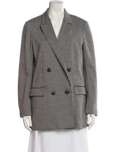 Pre-owned Rag & Bone Houndstooth Print Blazer In Neutral
