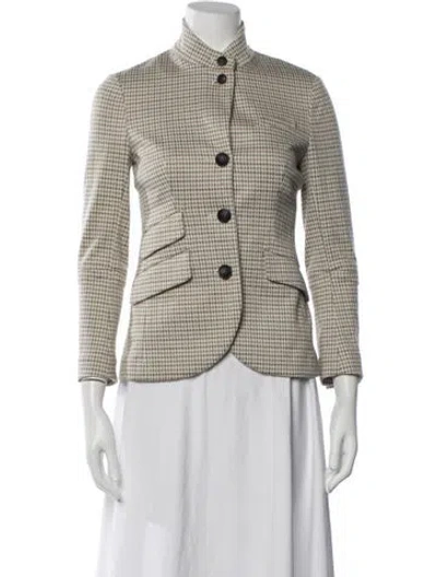 Pre-owned Rag & Bone Houndstooth Print Blazer W/ Tags In Neutrals