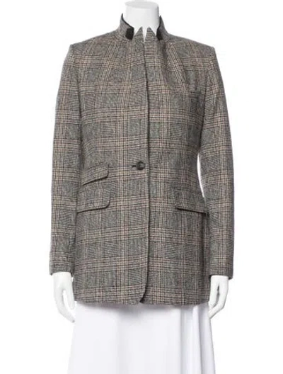 Pre-owned Rag & Bone Houndstooth Print Jacket In Neutral