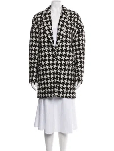 Pre-owned Rag & Bone Houndstooth Print Jacket In Neutral