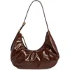 Rag & Bone Hudson Leather Hobo Bag In Brown