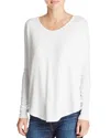 Rag & Bone Hudson Slub Stretch-jersey Top In White