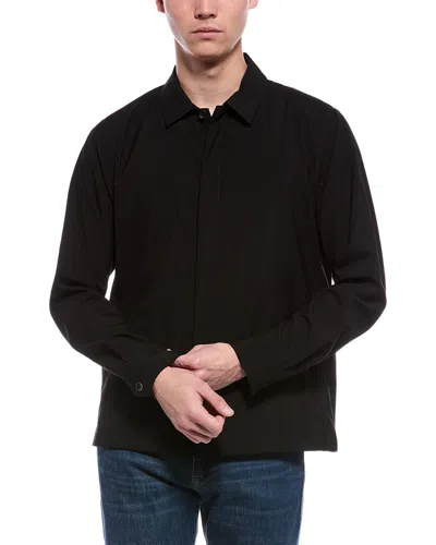 Rag & Bone Hyde Ripstop Wool-blend Shirt Jacket In Black