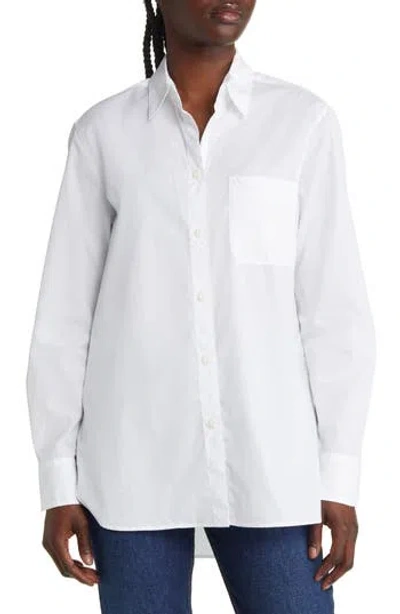 Rag & Bone Icons Maxine Cotton Poplin Button-up Shirt In White