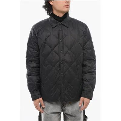 RAG & BONE RAG & BONE ICONS QUILTED OVERSHIRT WITH SNAP MEN'S BUTTONS