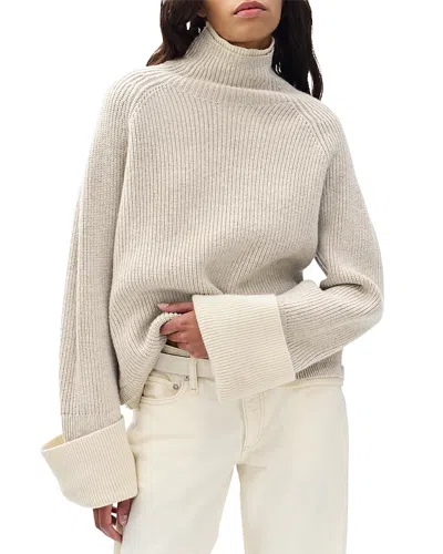 Rag & Bone Ilaria Turtleneck Sweater In White