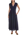 Rag & Bone Ines Stripe Midi Dress In Blue