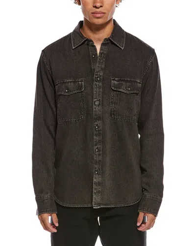 Rag & Bone Infuse Denim Shirt In Black