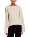 Rag & Bone Ingrid Boat Neck Wool Sweater In Brown