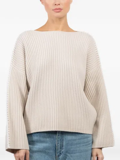 Rag & Bone Ingrid Ribbed Sweater In Neutral
