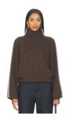 Rag & Bone Ingrid Tneck In Brown