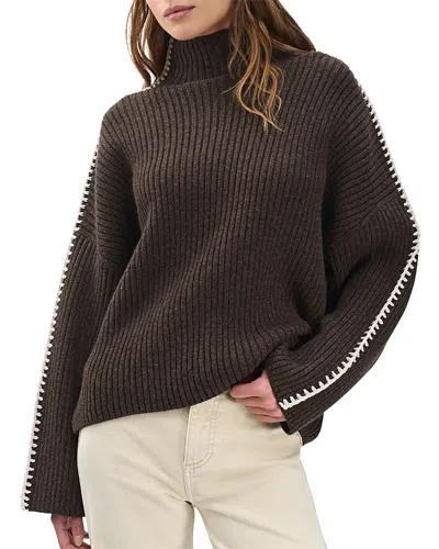 Rag & Bone Ingrid Turtleneck Sweater In Brown