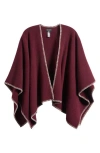 Rag & Bone Ingrid Wool Poncho In Brown