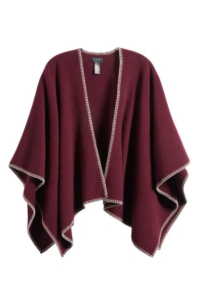 Rag & Bone Ingrid Wool Poncho In Brown