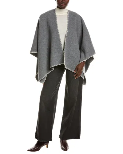 Rag & Bone Ingrid Wool Poncho In Gray