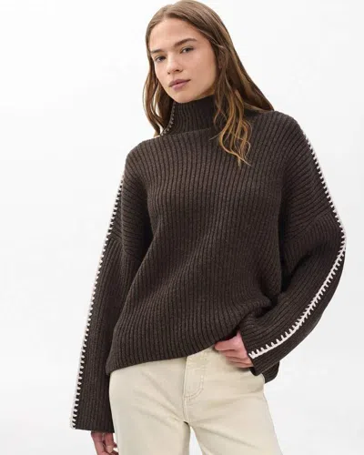 Rag & Bone Ingrid Tneck In Brown