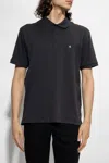 Rag & Bone Interlock Polo In Black In Black