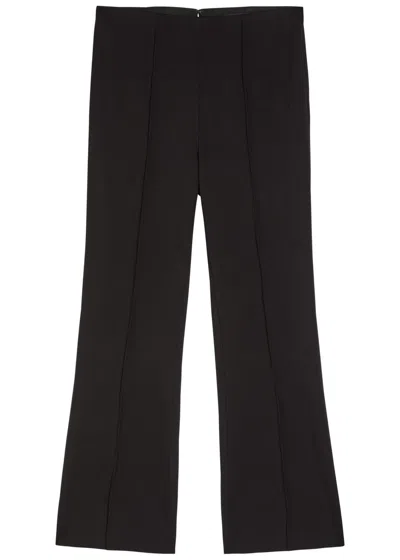 Rag & Bone Irina Cropped Flared-leg Trousers In Black