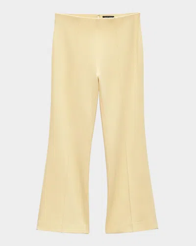 Rag & Bone Irina Kick-flare Ponte Pants In Yellow