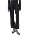 Rag & Bone Irina Kick Flare Leather Pants In Black