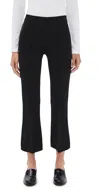 Rag & Bone Irina Ponte Kick Flare Trousers Black In Animal Print