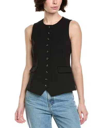 Rag & Bone Irina Ponte Long Vest In Black