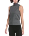 Rag & Bone Irina Ponte Turtleneck Tank Top In Gray