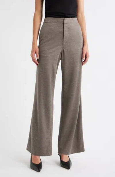 Rag & Bone Irina Ponte Wide Leg Pants In Brwmt