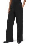 Rag & Bone Irina Ponte Wide Legs Pants In Black