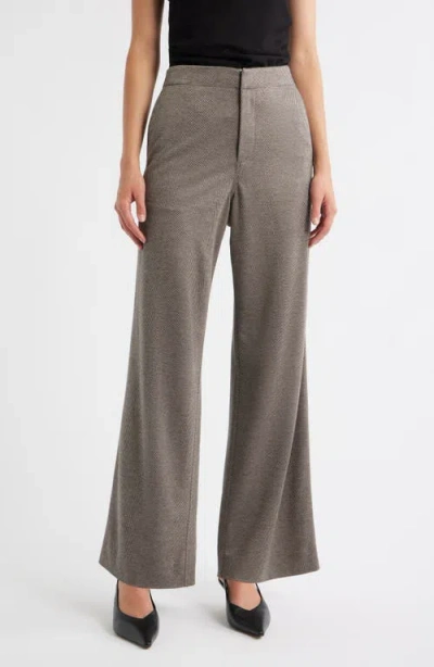 Rag & Bone Irina Ponte Wide Legs Pants In Gray