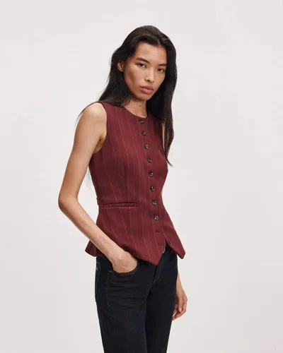 Rag & Bone Irina Refine Knit Jacquard Vest In Multi